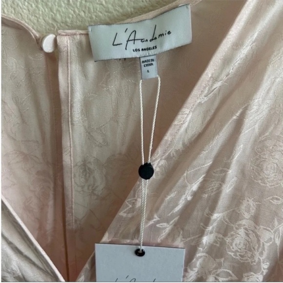 L’Academie Luna Floral Mini Dress Pink NWT - Picture 4 of 7